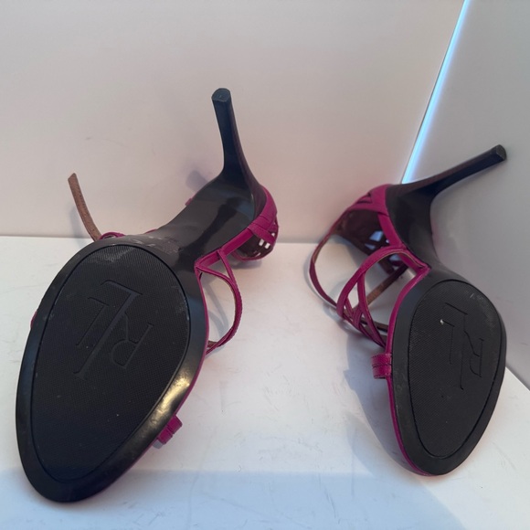 Size 9.5 Fuschia, Ralph Lauren heel. Never worn. 4 in heel - Picture 6 of 7